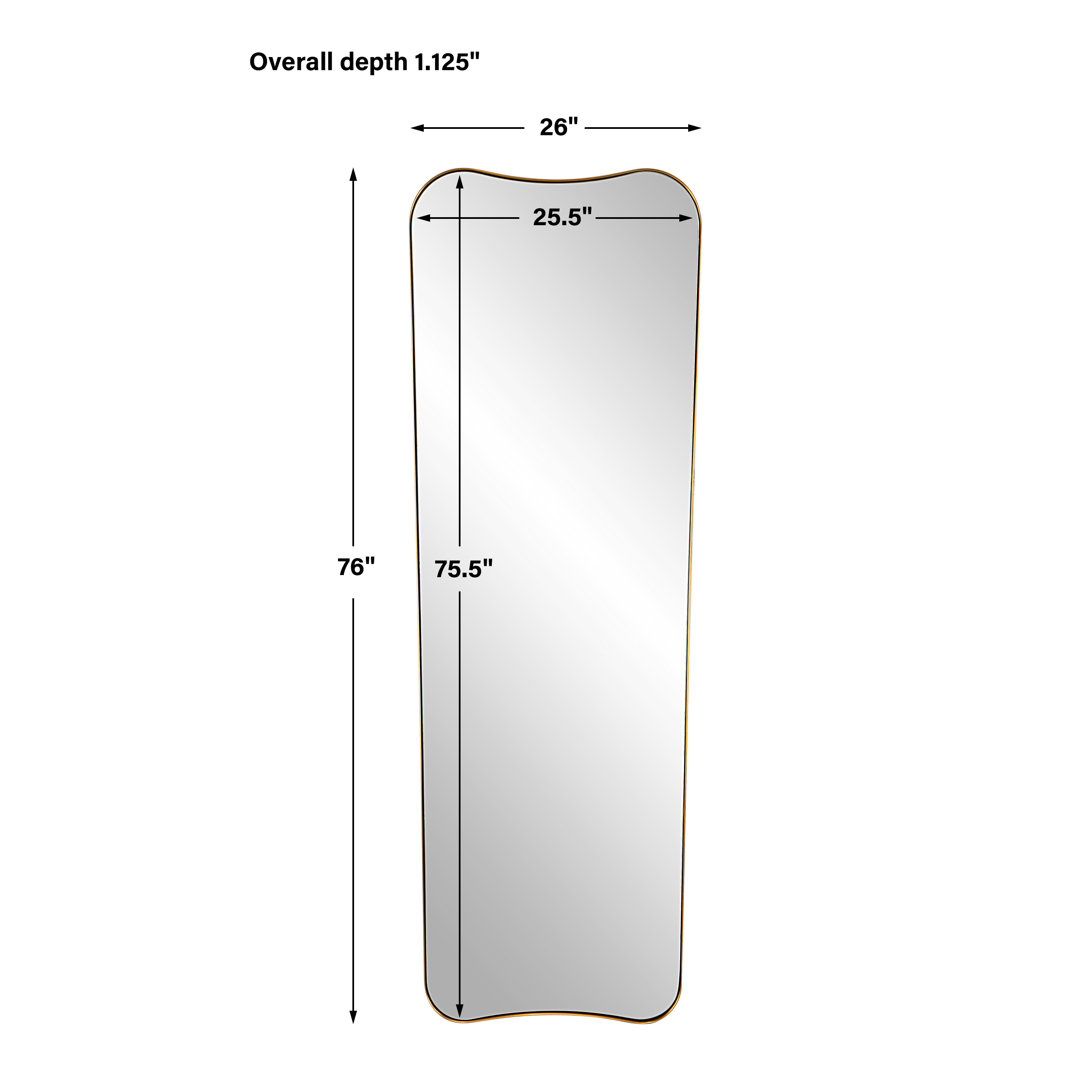 Capra Joss & Main Belvoir Large Antique Brass Mirror